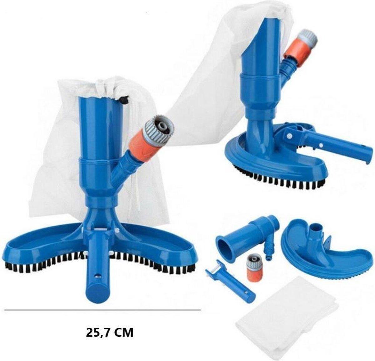 Wiltec Automatic pool cleaner incl. 12 hoses, floor vacuum cleaner for cleaning pools and pools, pool vacuum cleaner for maintenance and cleaning