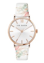 Ted Baker Phylipa Serendipity - Floral Flower - Dameshorloge - BKPPHS127 - Lederen horlogeband - 37 MM - 3 arm