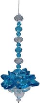 Glazen kristal 7 Chakra kralen Lotus bloem blauw