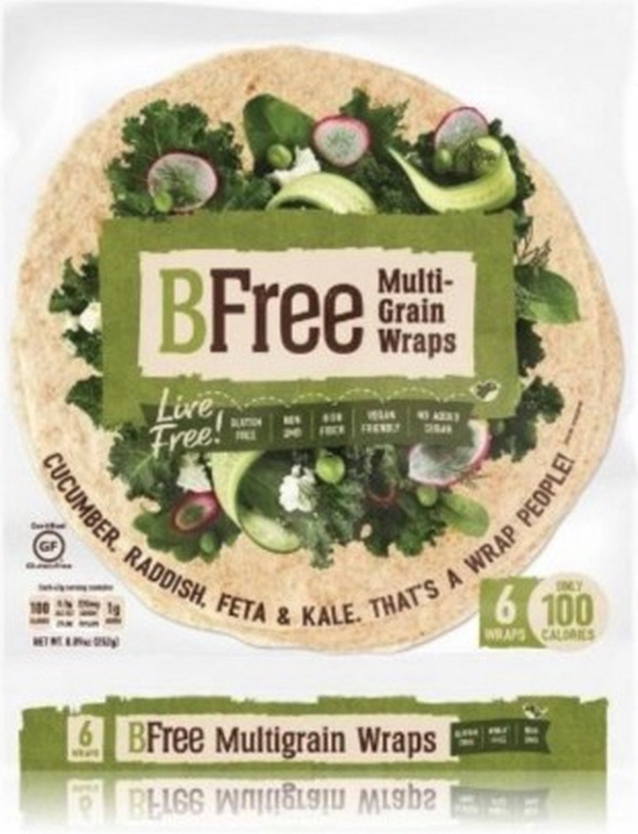 Goedkoopste BFree Wraps Multigranen 252GR