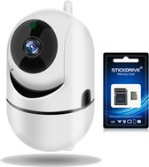 HD Wifi Babyfoon met Camera inclusief SD kaart - Camera Beveiliging - met Bewegingsdetectie en alarm - Wit van Ecomtrends®