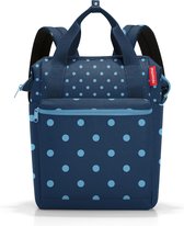 Reisenthel Allrounder R Schouder/ Rugtas - 12L - Mixed Dots Blue Blauw