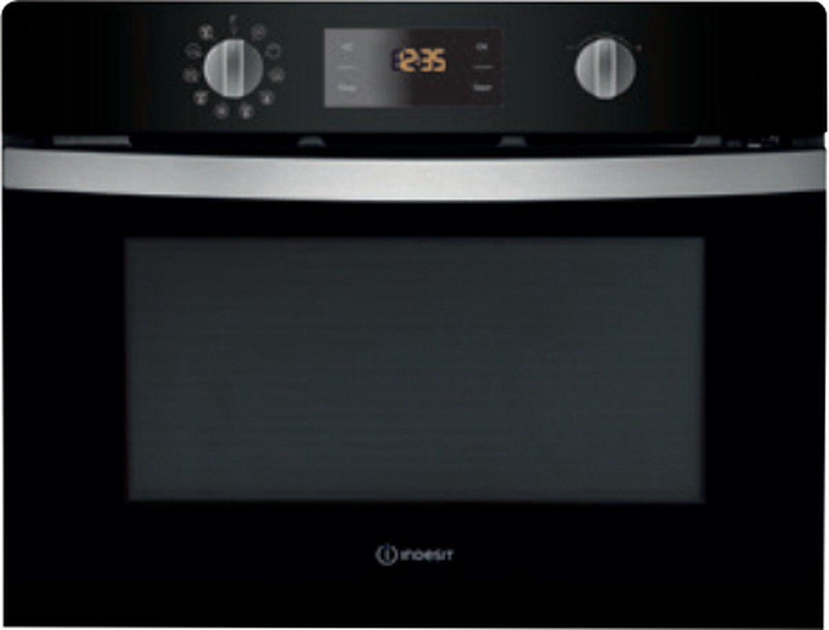 Indesit inbouwmagnetron: kleur zwart