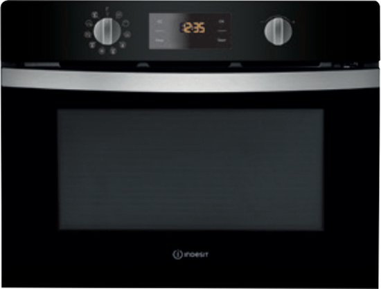 Indesit inbouwmagnetron: kleur zwart