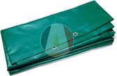 Groen PVC container afdekzeil bache bouwzeil 350x600cm 600gr/m²