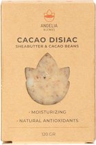 Andelia Sheasoaps + Loofah | Cacao Disiac - Hydrater -  Hydrate | Natuurlijke antioxidanten & Herstelt de beschadigde huid - 120gr