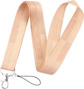 Keycords - stevig keycord wood - lanyard - sleutelhanger - sleutelkoord - hout