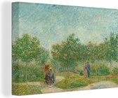 Canvas Schilderij Tuin met geliefden - Vincent van Gogh - 30x20 cm - Wanddecoratie