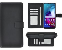 Hoesje Geschikt voor Motorola Moto G30 - Book Case Wallet Zwart Cover