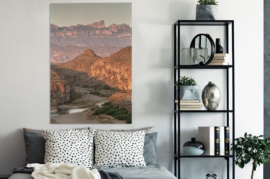Parc national de Big Bend au Texas 80x120 cm - Tirage photo sur toile (Décoration murale salon / chambre)