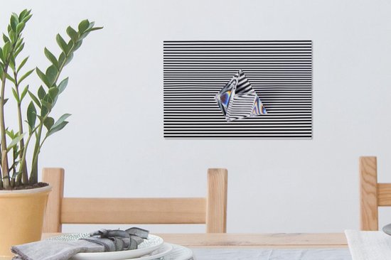 Canvas Schilderij Prisma afbeelding met illusie - 30x20 cm - Wanddecoratie