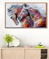 Kreative Diamond Painting Kinderen - Volwassenen - 50x30 cm - Paarden - Dieren