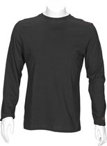 T'RIFFIC® EGO T-shirt Lange mouw Single jersey 150 GRAM 100% katoen Zwart size 2XL