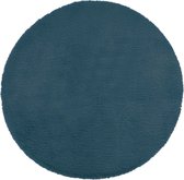 Atmosphera - Vloerkleed - Blauw- Rond - 80x80cm - Extra zacht