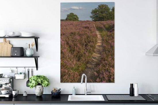 Un sentier dans le parc national de Dwingelderveld 90x140 cm - Tirage photo sur toile (Décoration murale salon / chambre)