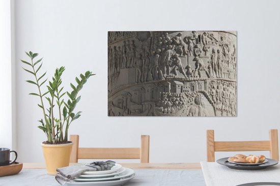 Colonne Trajane de l'Empire romain 90x60 cm - Tirage photo sur toile (Décoration murale salon / chambre)