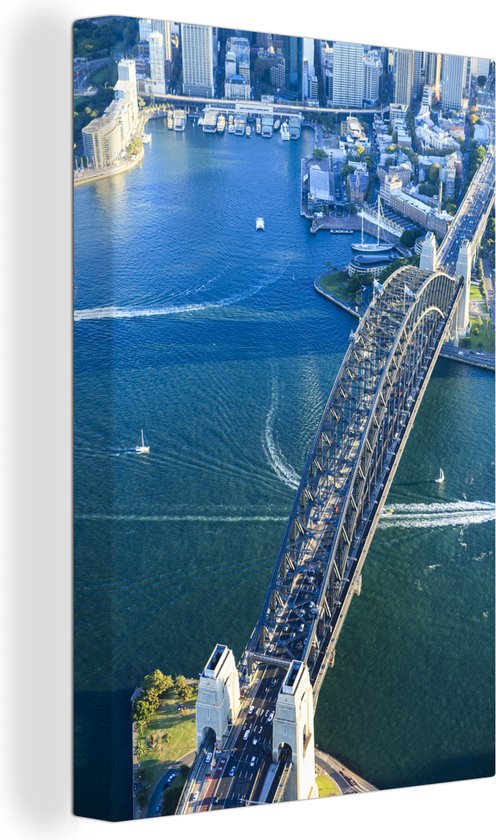 Vue sur le Sydney Harbour Bridge en Australie 40x60 cm - Tirage photo sur toile (Décoration murale salon / chambre)