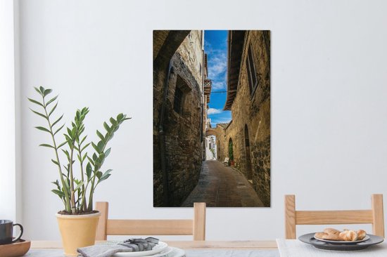 La vieille ville de San Gimignano en Italie Toile 60x90 cm - Tirage photo sur toile (Décoration murale salon / chambre)