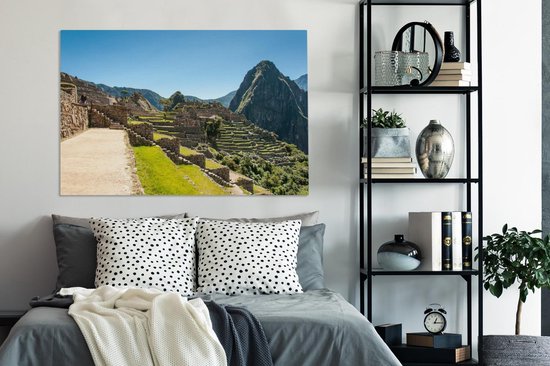 Machu Pichu après-midi ensoleillé Pérou Toile 140x90 cm - Tirage photo sur toile (Décoration murale salon / chambre)