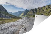 Tuinposter - Tuindoek - Tuinposters buiten - Noors berglandschap - 120x80 cm - Tuin