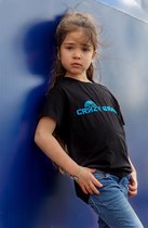 Kinder T-shirt kleur logo blauw