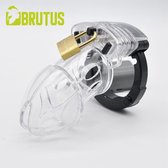 BRUTUS Alpha Cage - Chastity Cage Kuisheidskooi - Clear