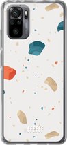 6F hoesje - geschikt voor Xiaomi Redmi Note 10 Pro -  Transparant TPU Case - Terrazzo N°3 #ffffff