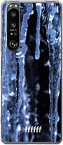 6F hoesje - geschikt voor Sony Xperia 1 III -  Transparant TPU Case - Icicles #ffffff