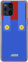 6F hoesje - geschikt voor OPPO Find X3 Pro -  Transparant TPU Case - It's-a-me, Mario! #ffffff