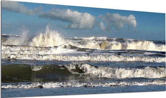 Wilde Zee op Ameland - foto van 120 x 60 cm op Aluminium