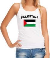 Witte dames tanktop Palestina L