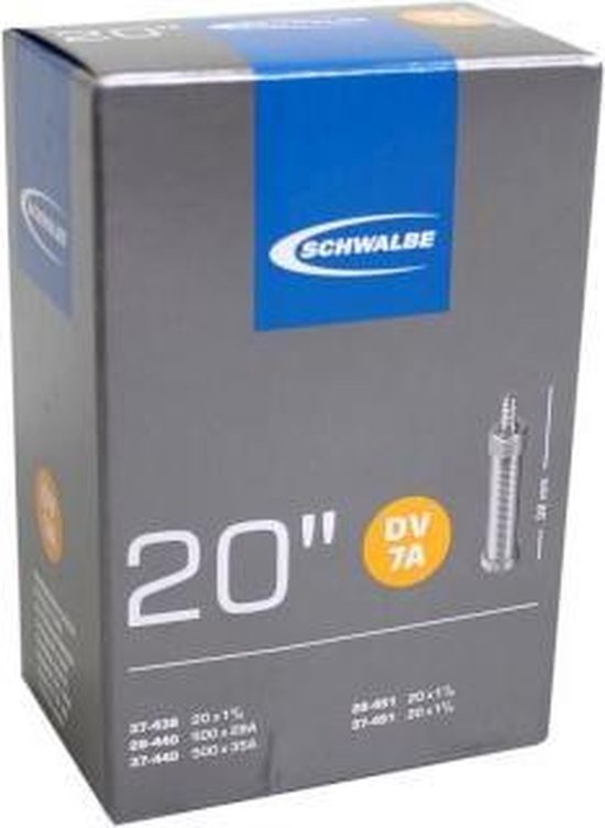 Binnenband Schwalbe DV7A 20 / 28/37-438/451 - 32mm ventiel van Merkloos — afbeelding 3