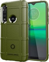 Voor Moto G8 Play Volledige dekking Schokbestendig TPU-hoesje (legergroen)