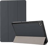 Voor Lenovo Tab M10 HD (X306) 3-vouwen Huidtextuur Horizontaal Flip TPU + PU lederen tas met houder (zwart)