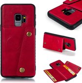 Leren beschermhoes voor Galaxy S9 (rood)