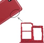 Simkaartlade + Simkaartlade + Micro SD-kaartlade voor Samsung Galaxy A01 Core SM-A013 (rood)