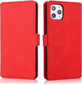 iPhone 12 Pro Max Bookcase hoesje - Magneetsluiting Pasjeshouder Kunstleer Flipcase Hoesje - Apple iPhone 12 Pro Max - Rood