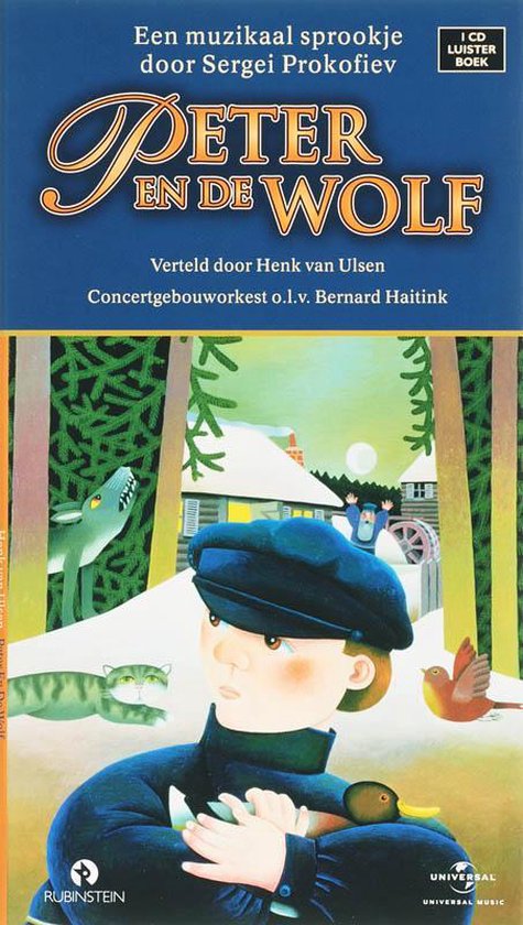 Cover van het boek 'Peter en de wolf' van S. Prokofiev