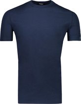 Dsquared2 T-shirt Blauw Getailleerd - Maat XL - Heren - Lente/Zomer Collectie - Katoen;Elastaan