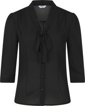 Dancing Days - PERFECT PUSSYBOW Blouse - L - Zwart