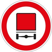 Geslotenverklaring voertuigen met gevaarlijke stoffen sticker, C22 50 mm - 10 stuks per kaart