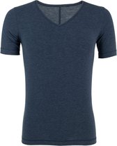 SCHIESSER Personal Fit T-shirt (1-pack) - heren shirt korte mouwen v-hals nachtblauw - Maat: XL