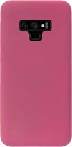 - ADEL Premium Siliconen Back Cover Softcase Hoesje Geschikt voor Samsung Galaxy Note 9 - Bordeaux Rood