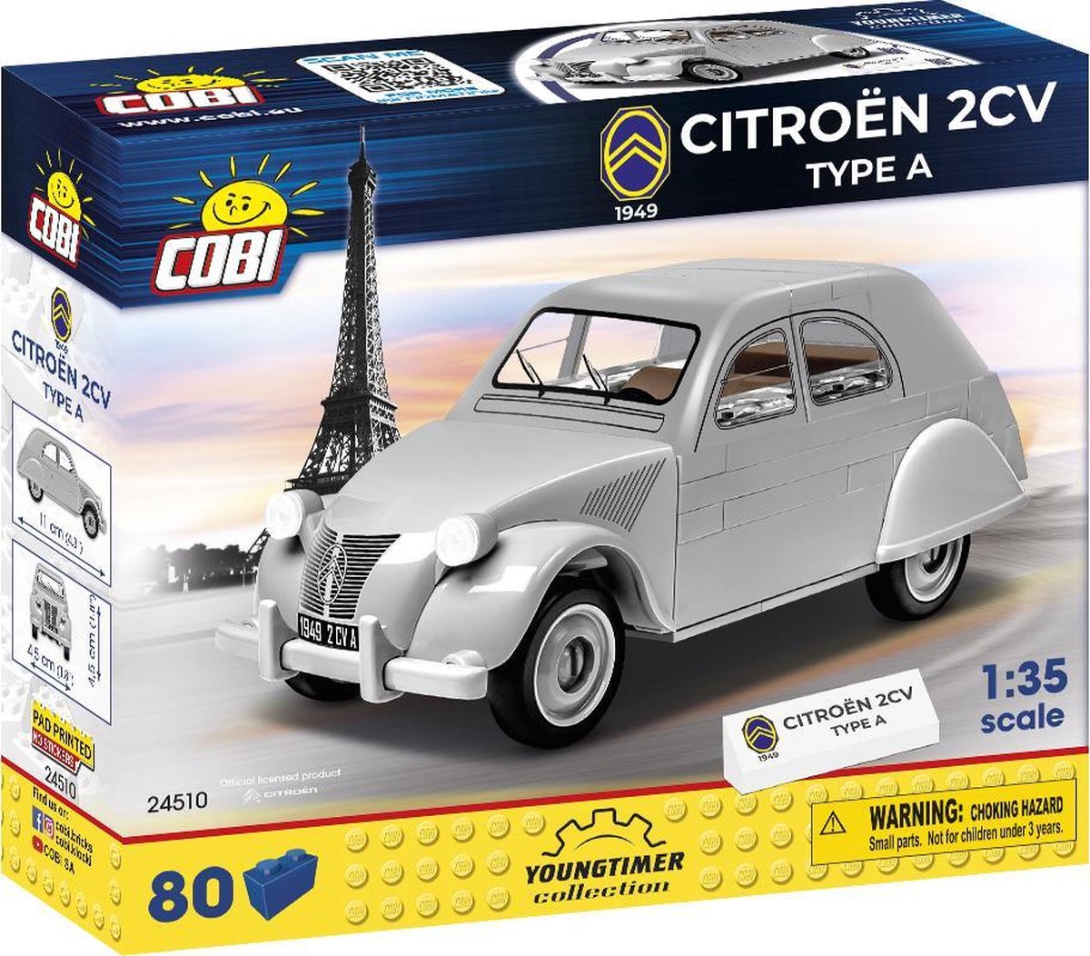 Maquette voiture : Model-Set : Citroën 2CV Charleston - Jeux et