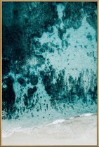 JUNIQE - Poster met kunststof lijst Beach Patterns -40x60 /Grijs &