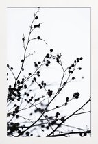 JUNIQE - Poster in houten lijst Winter Silhouettes 1 -20x30 /Wit &