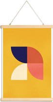 JUNIQE - Posterhanger Tesolate -40x60 /Blauw & Geel