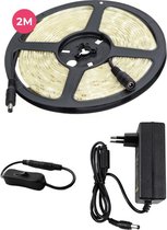 Lagiba 12V waterdichte LED strip - 200 cm - 4000K - 9.6 Watt