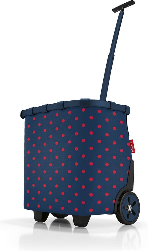 Reisenthel Carrycruiser Shopping Trolley - 40L - Cadre Mixed Dots Rouge  Rouge