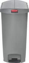 Rubbermaid Slim Jim Step On container End Step kunststof 68 ltr, Grijs (VB224498)